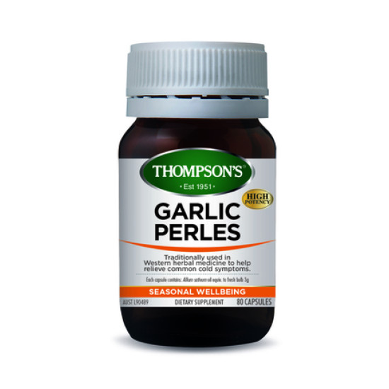 Thompson's Garlic Perles 80 Capsules