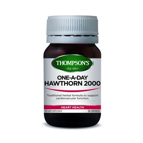 Thompson's Hawthorn 2000mg One A Day 30 Capsules