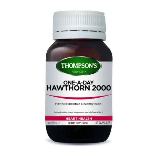 Thompson's Hawthorn 2000mg One A Day 60 Capsules