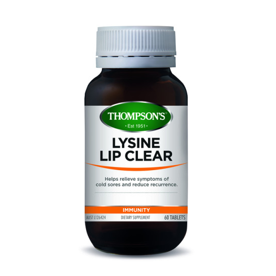 Thompson's Lysine Lip Clear 60 Tablets