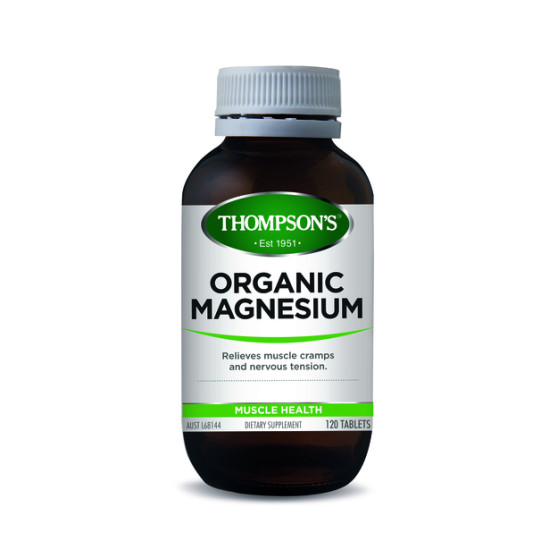 Thompson's Organic Magnesium 120 Tablets 