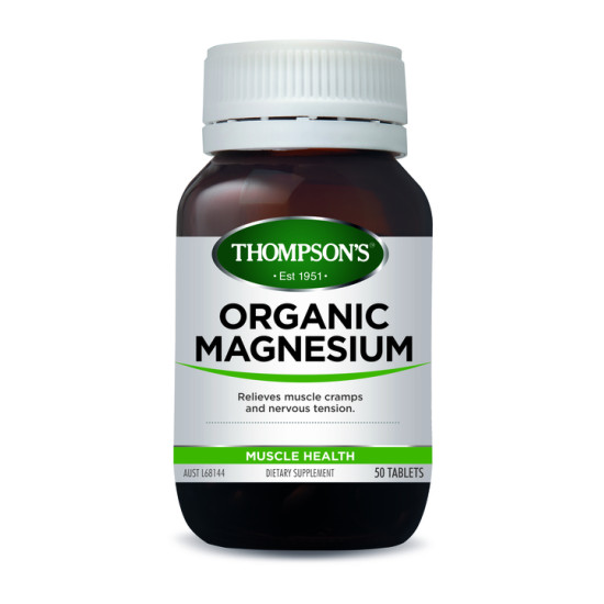 Thompson's Organic Magnesium 50 Tablets 