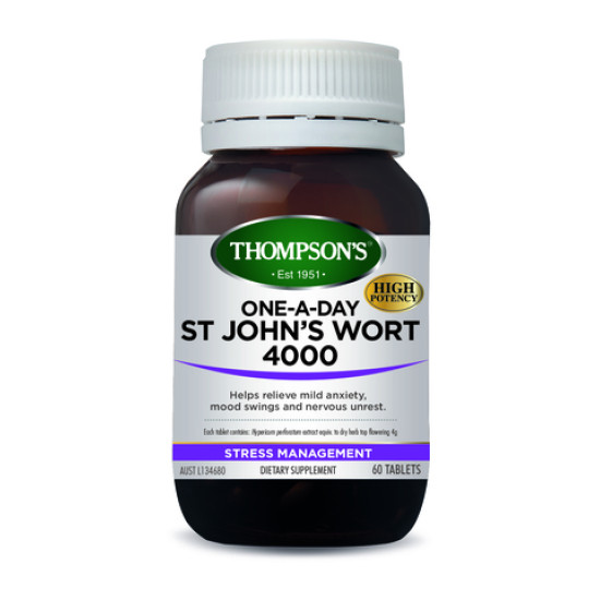 Thompson's St John's Wort 4000mg One A Day 60 Tablets 