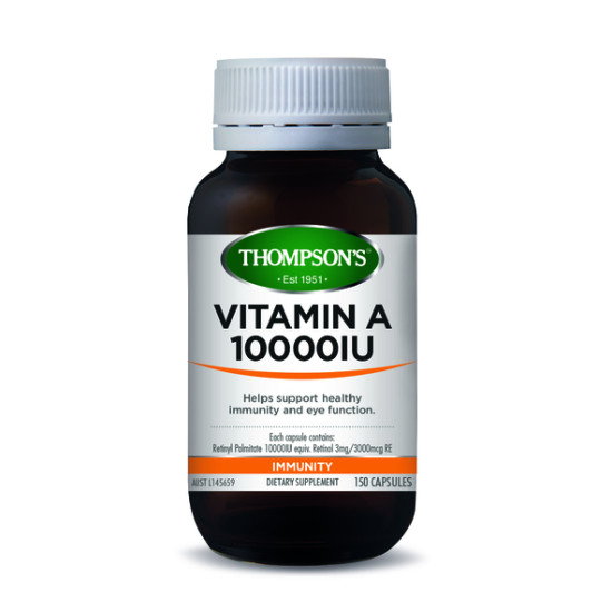 Thompson's Vitamin A 10000iu 150 Capsules