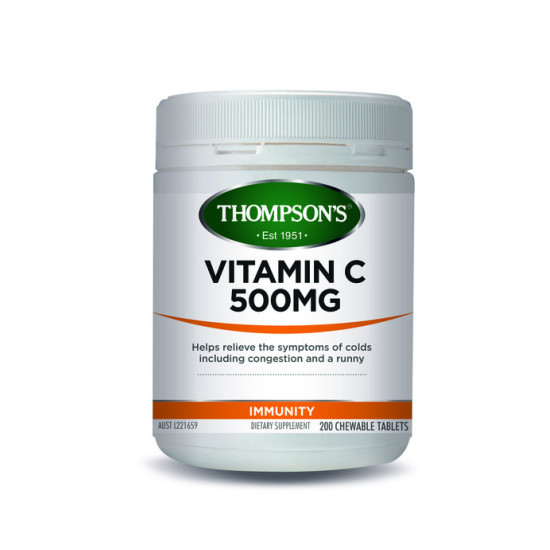 Thompson's Vitamin C 500mg Chewable 200 Tablets 