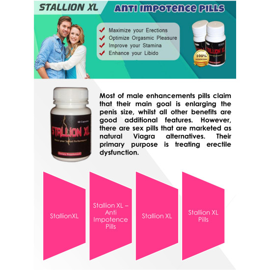 Ultra Health Stallion XL Erectile Function Support 60 Capsules