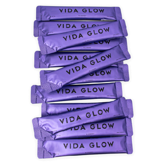 Vida Glow Natural Marine Collagen Blueberry 30 x 3g Sachets