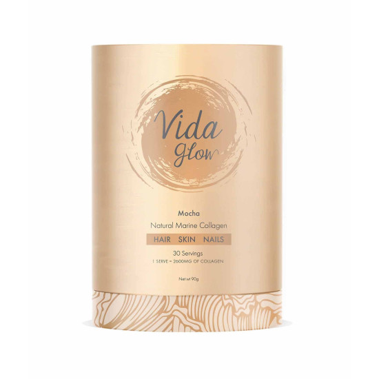 Vida Glow Natural Marine Collagen Mocha 30 x 3g Sachets