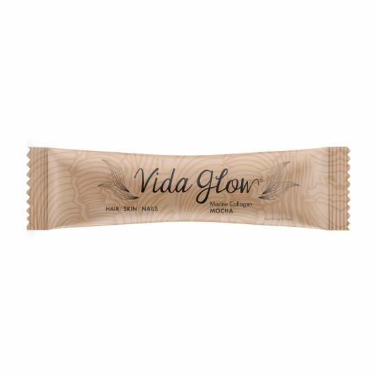 Vida Glow Natural Marine Collagen Mocha 30 x 3g Sachets