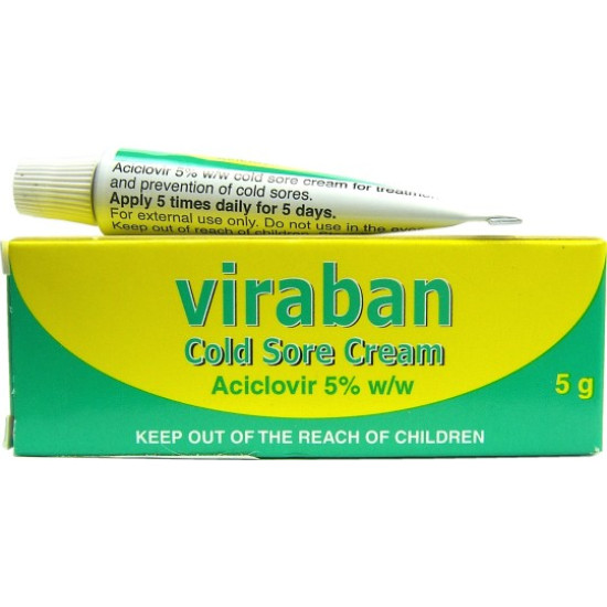 Viraban Cold Sore Cream 5g