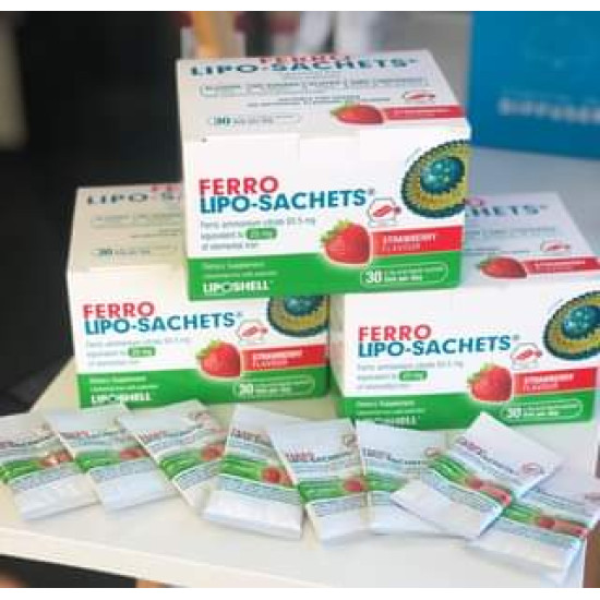 Ferro Lipo Sachets - Liposomal Iron | Strawberry Flavour