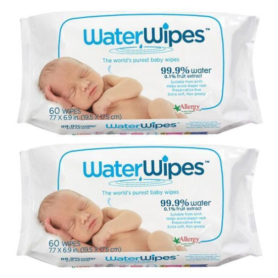 Baby WaterWipes 60 Baby Wipes x 12 Packs Per Carton