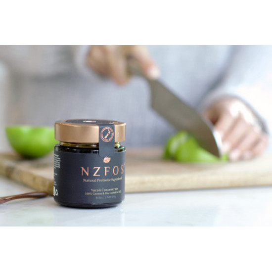 NZFOS+ Prebiotic Yacon Concentrate Glass Jar 275g with Gift Set