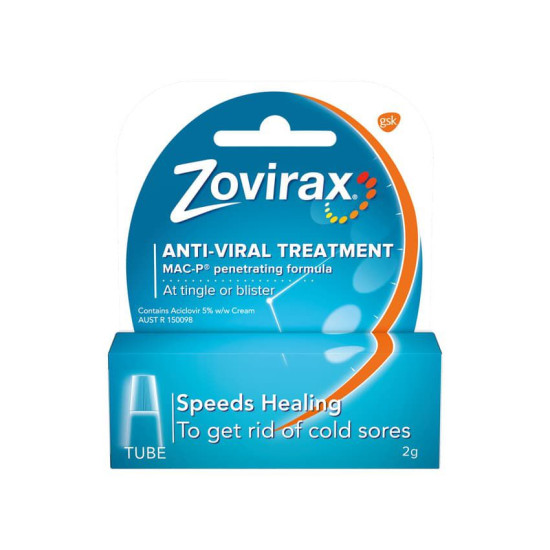 Zovirax Cold Sore Cream Tube 2g