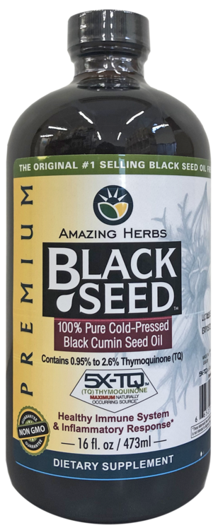 Amazing Herbs Black Seed Oil Premium 473ml