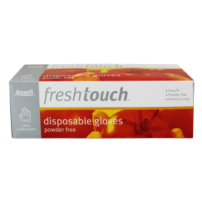 Ansell Freshtouch Powder Free Disposable Gloves Small Size Box Of 100