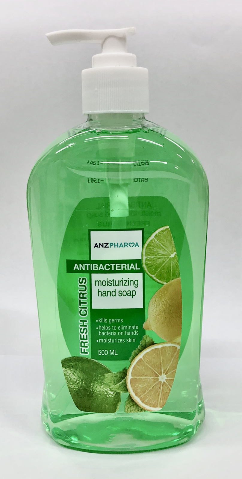 ANZ Pharma Antibacterial Hand Soap 500ml Fresh Citrus