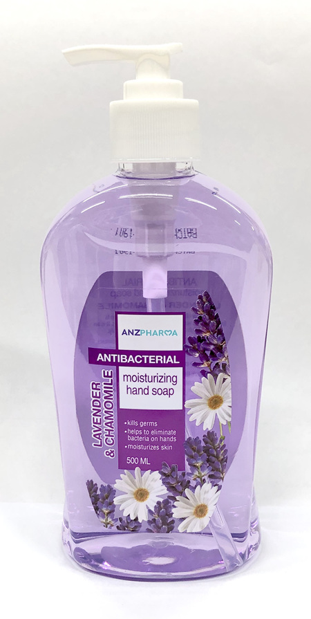 ANZ Pharma Antibacterial Hand Soap 500ml Lavender & Chamomile