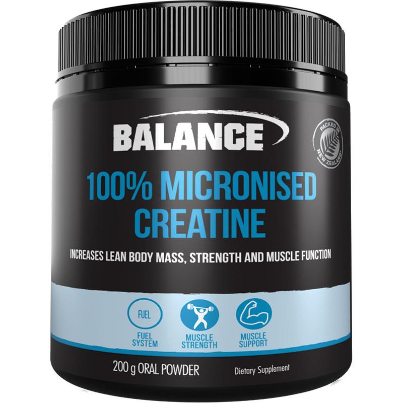 Balance 100% Pure Micronised Creatine 200g