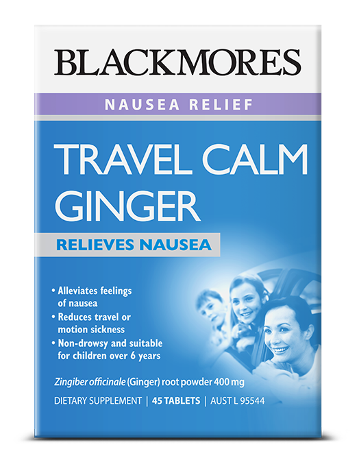 Blackmores Travel Calm Ginger 45 Tablets