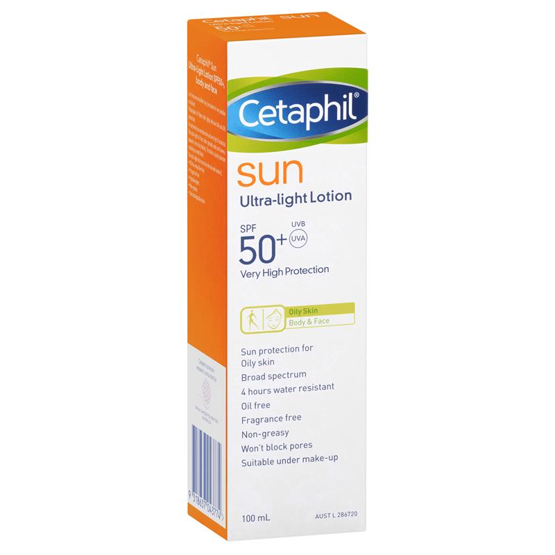 Cetaphil Sun Sunscreen SPF50+ Ultra Light Lotion 100ml