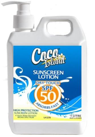 Coco Island Suncreen Lotion SPF 50+ 1L