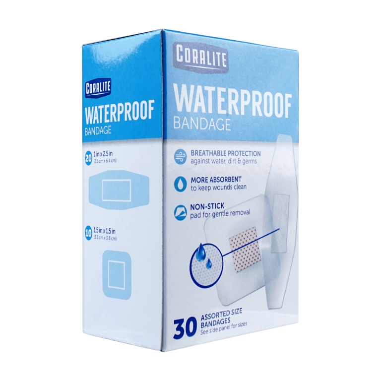 Coralite Bandage Waterproof Assorted Clear Plasters 30s - Image 2