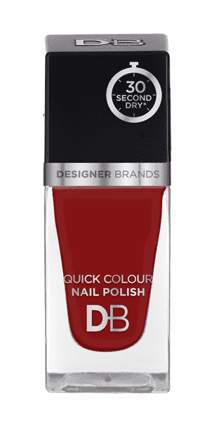 Designer Brands Quick Colour Nail Polish 15.5ml Bordeaux Red