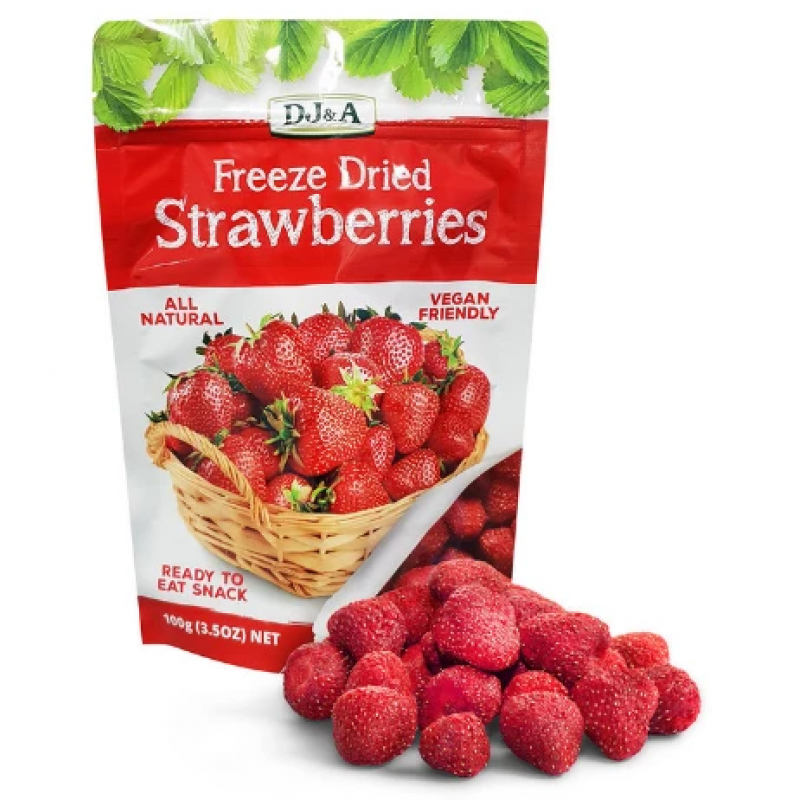 DJ&A Freeze Dried Strawberries 100g