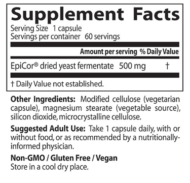 Doctor's Best Epicor 500mg 60 Capsules - Image 2
