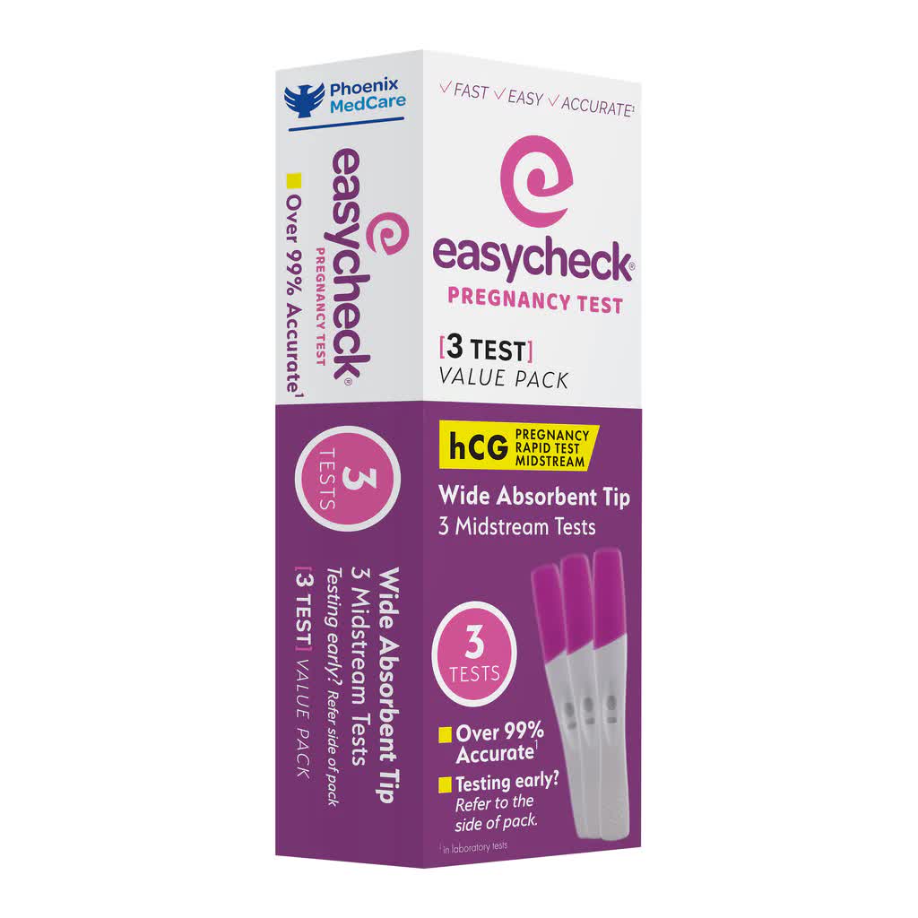 EasyCheck Pregnancy Test 3 Tests