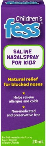 Fess Childrens Nasal Saline Spray 20ml