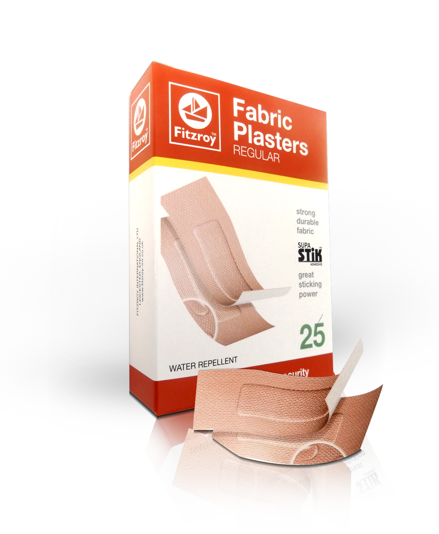 Fitzroy Regular Fabric Plasters 25 pieces per box
