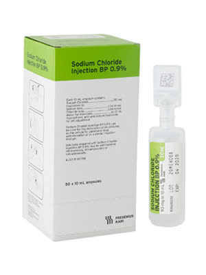 Sodium Chloride 0.9% Saline for Injection 10ml Ampoules