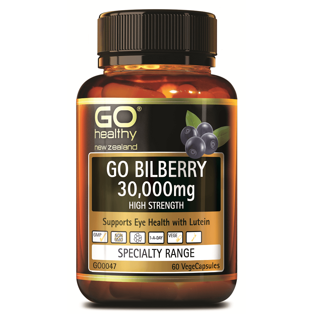 GO Healthy GO Bilberry 30,000mg 60 Capsules