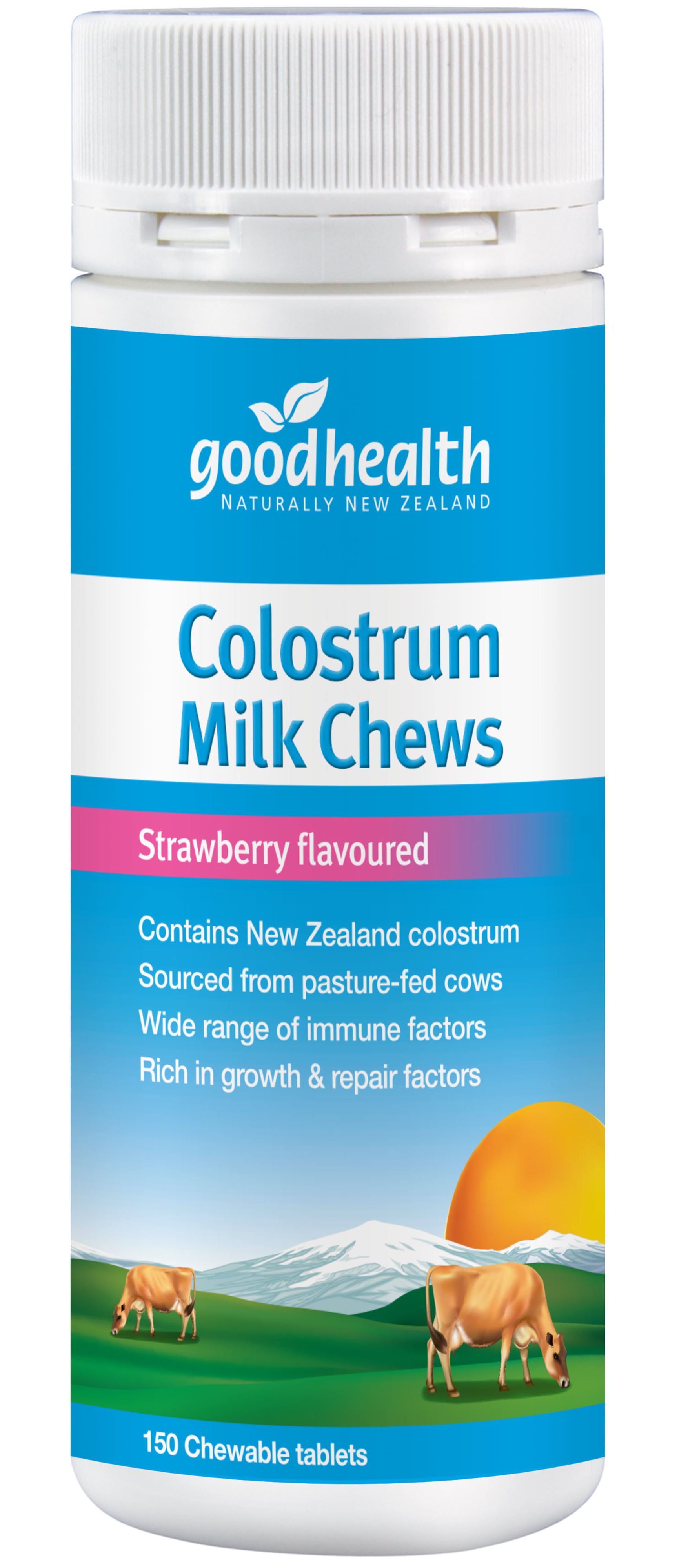 Good Health Colostrum Strawberry Chews 150 Tablets