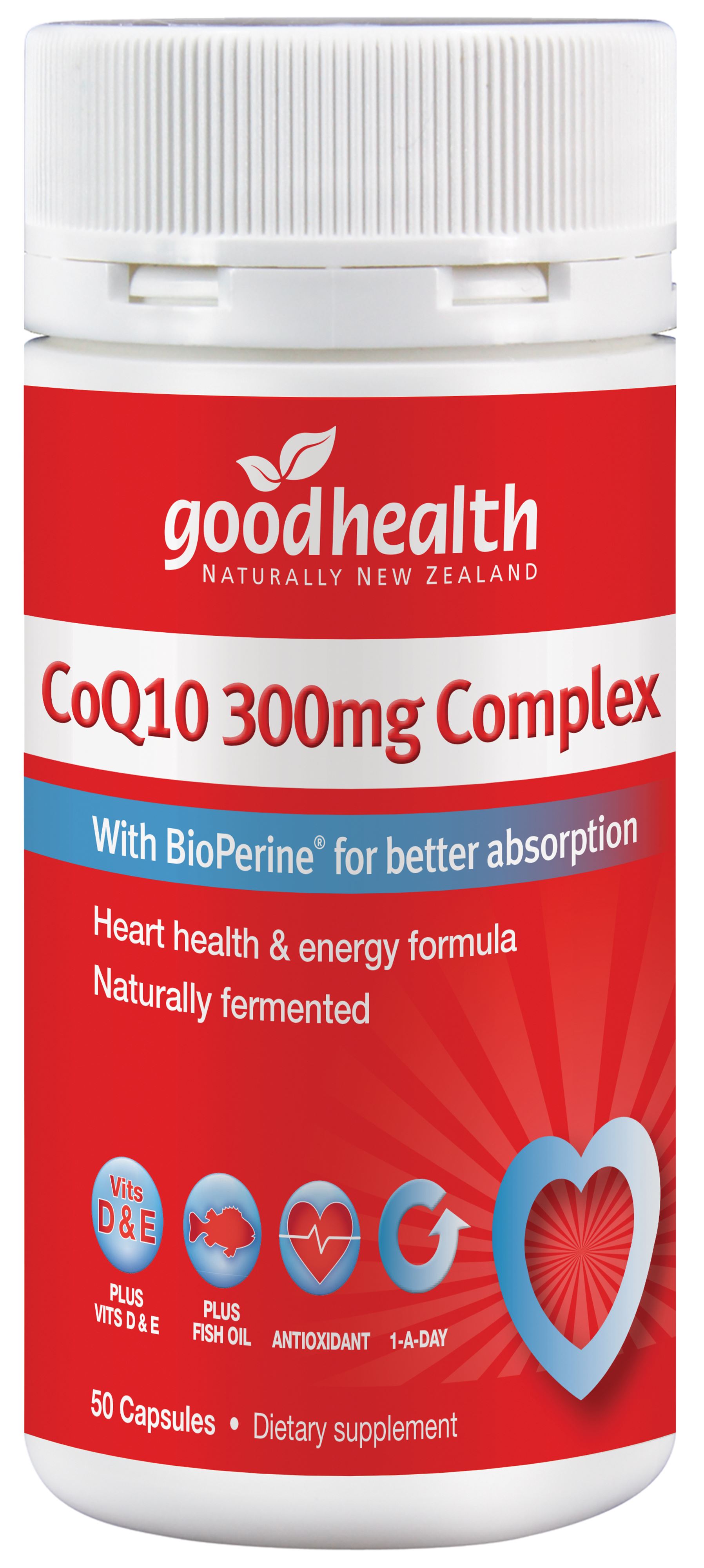 Good Health CoQ10 300mg Complex 50 Capsules