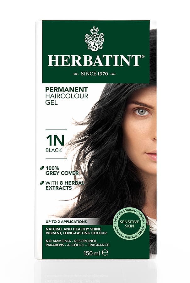 Herbatint Permanent Haircolour Gel Black 1N 150ml