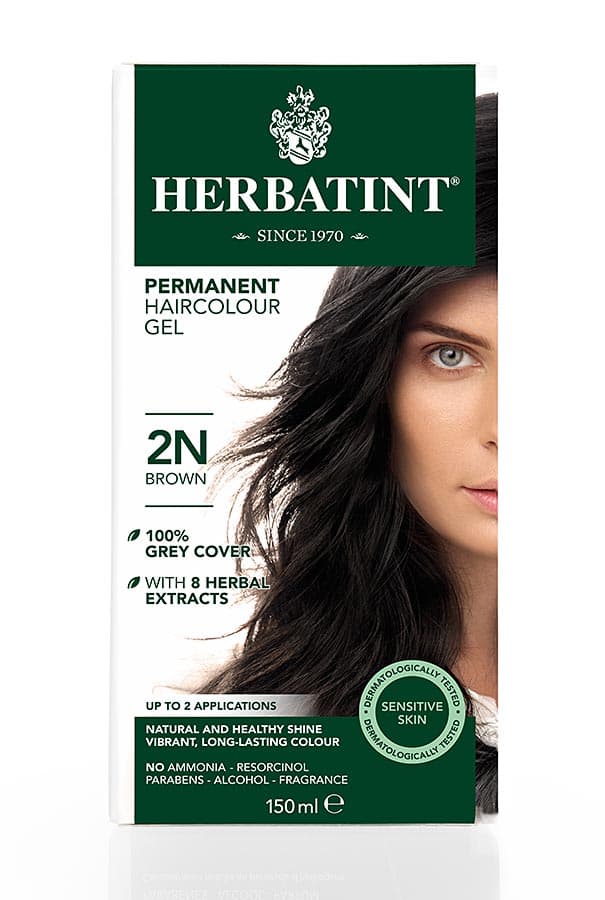 Herbatint Permanent Haircolour Gel Brown 2N 150ml