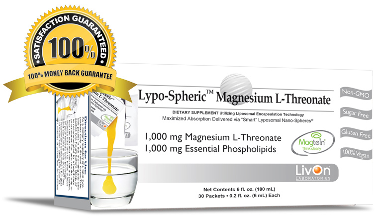 Livon Labs Lypo-Spheric Magnesium L-Threonate 30 Pack 6ml Each