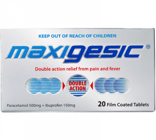 Maxigesic Double Action Pain Relief Tablets 20s