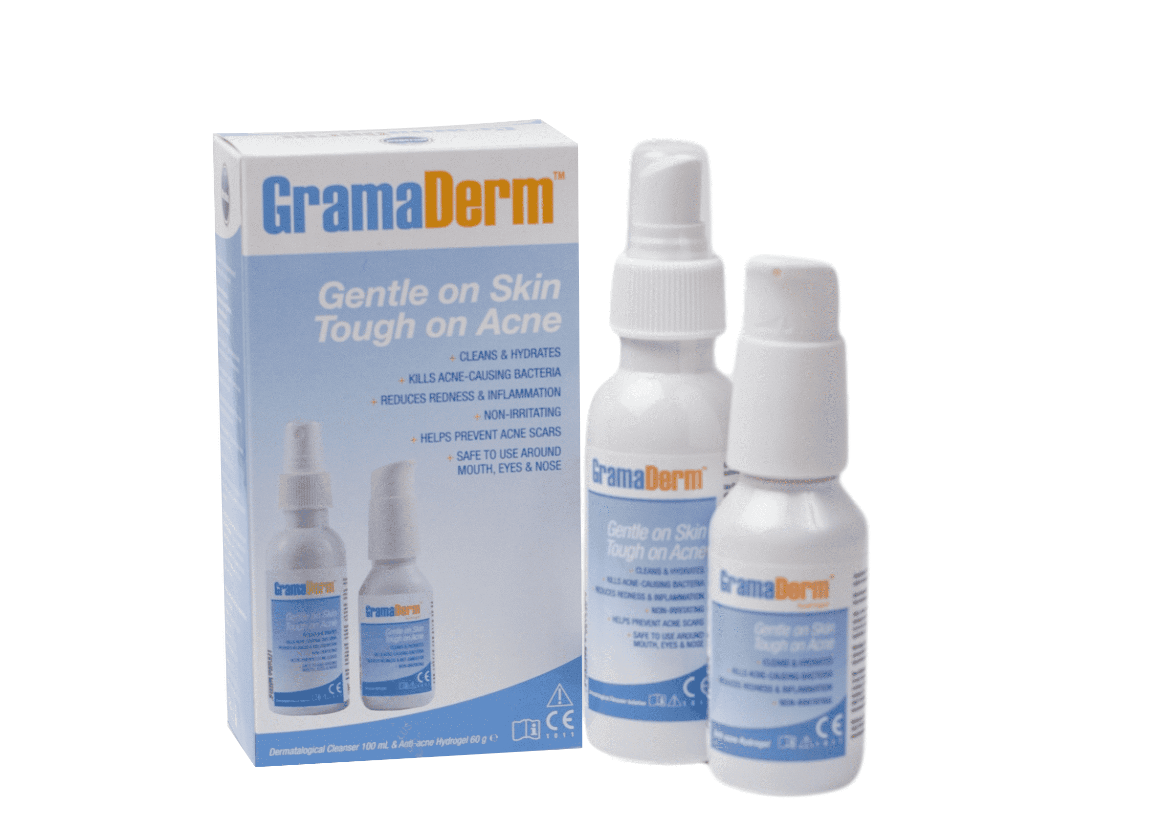 Microheal GramaDerm Acne Treatment Combo Pack (60g/100ml)