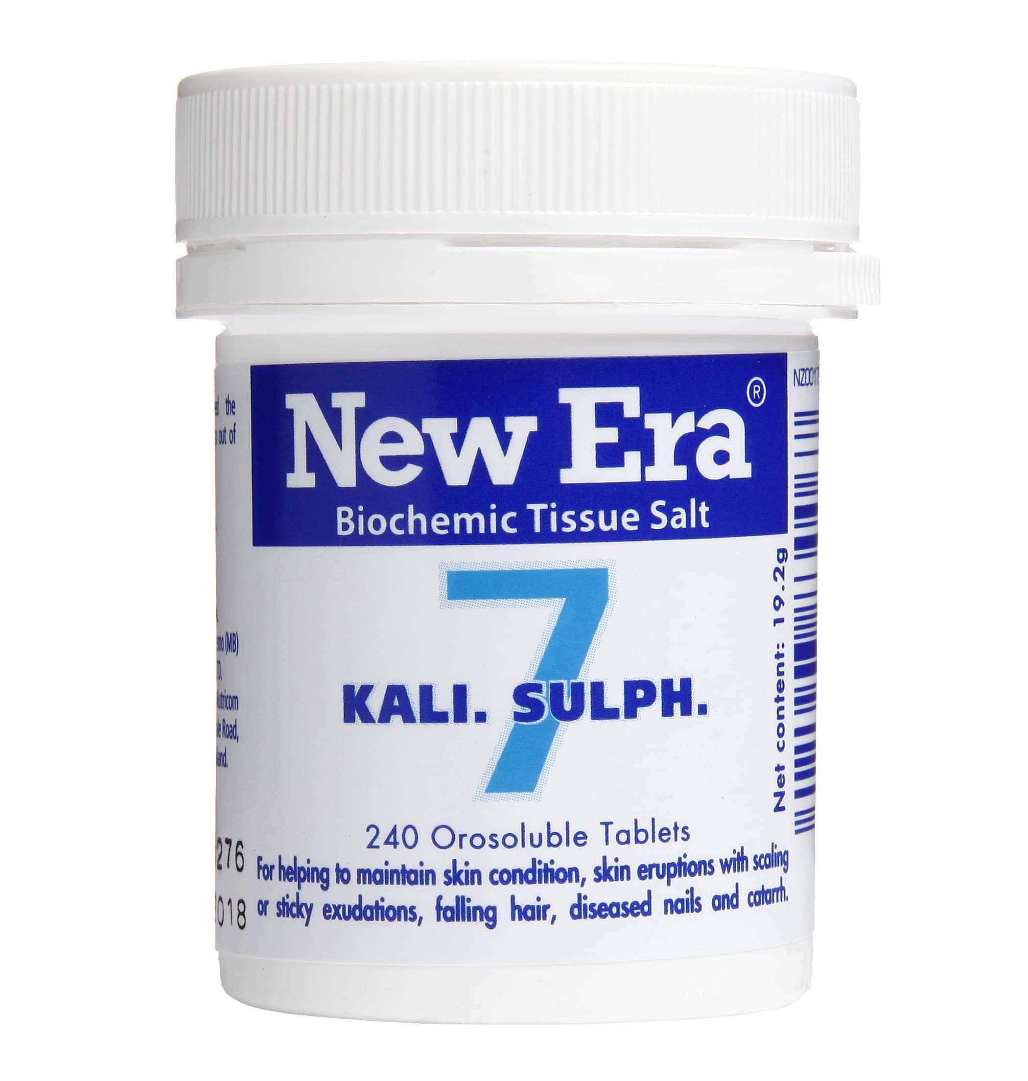 New Era Tissue Salt No.7 Kali. Sulph. 240 Tablets