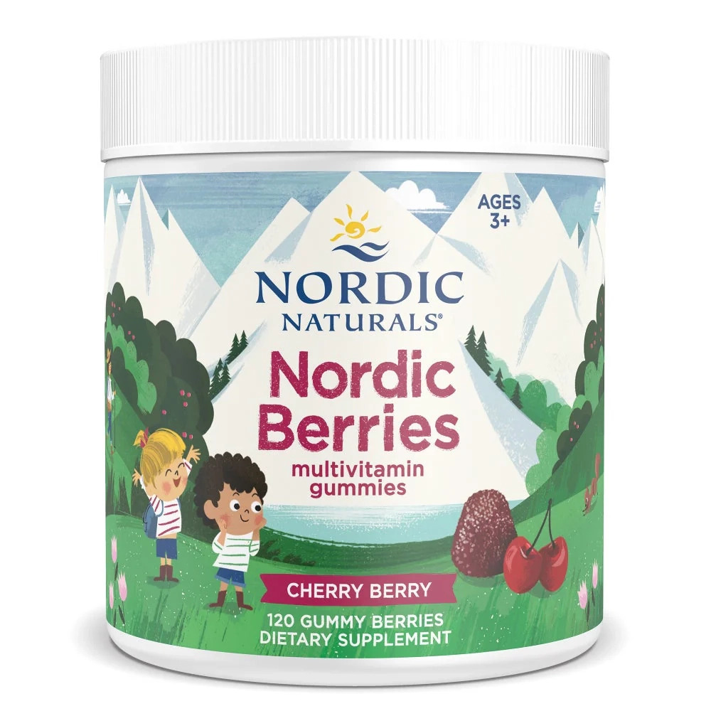 Nordic Naturals Nordic Berries Multivitamin Cherry Berry 120 Gummies