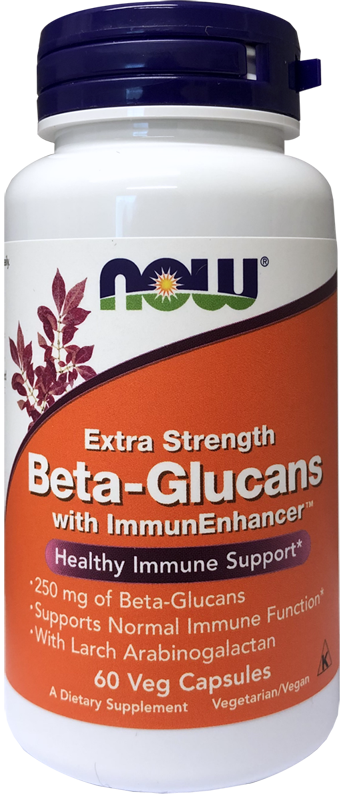 Now Foods Beta-Glucans Extra Strength 250mg 60 Capsules