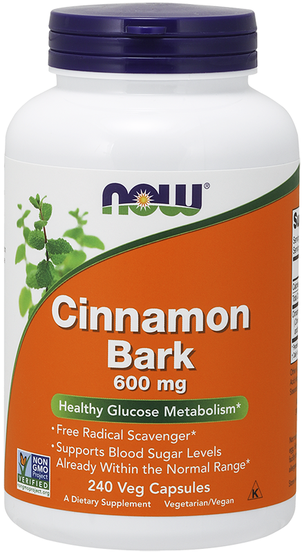 Now Foods Cinnamon Bark 600mg 240 Capsules