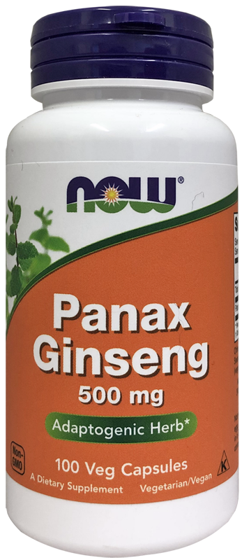 Now Foods Panax Ginseng 500mg 100 Capsules