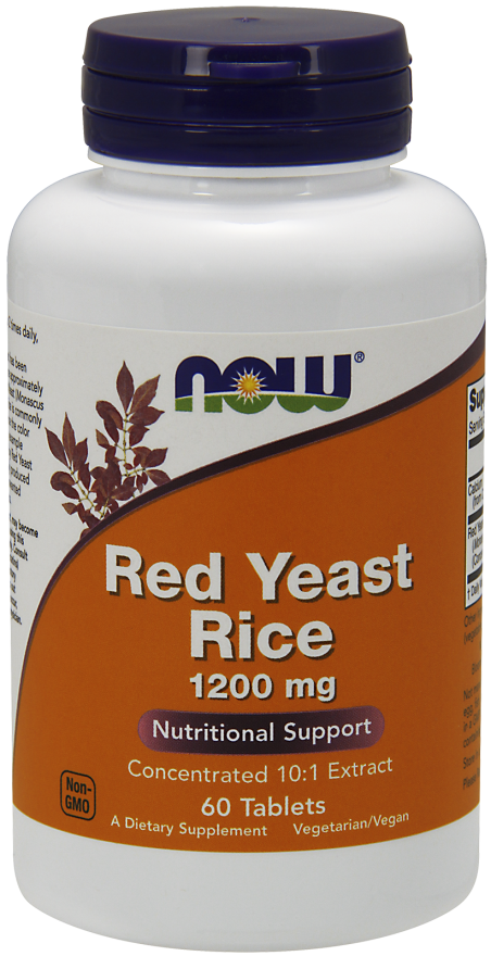 Now Foods Red Yeast Rice 1200mg 60 Tablets