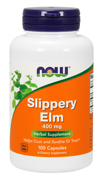 Now Foods Slippery Elm 400mg 100 Capsules