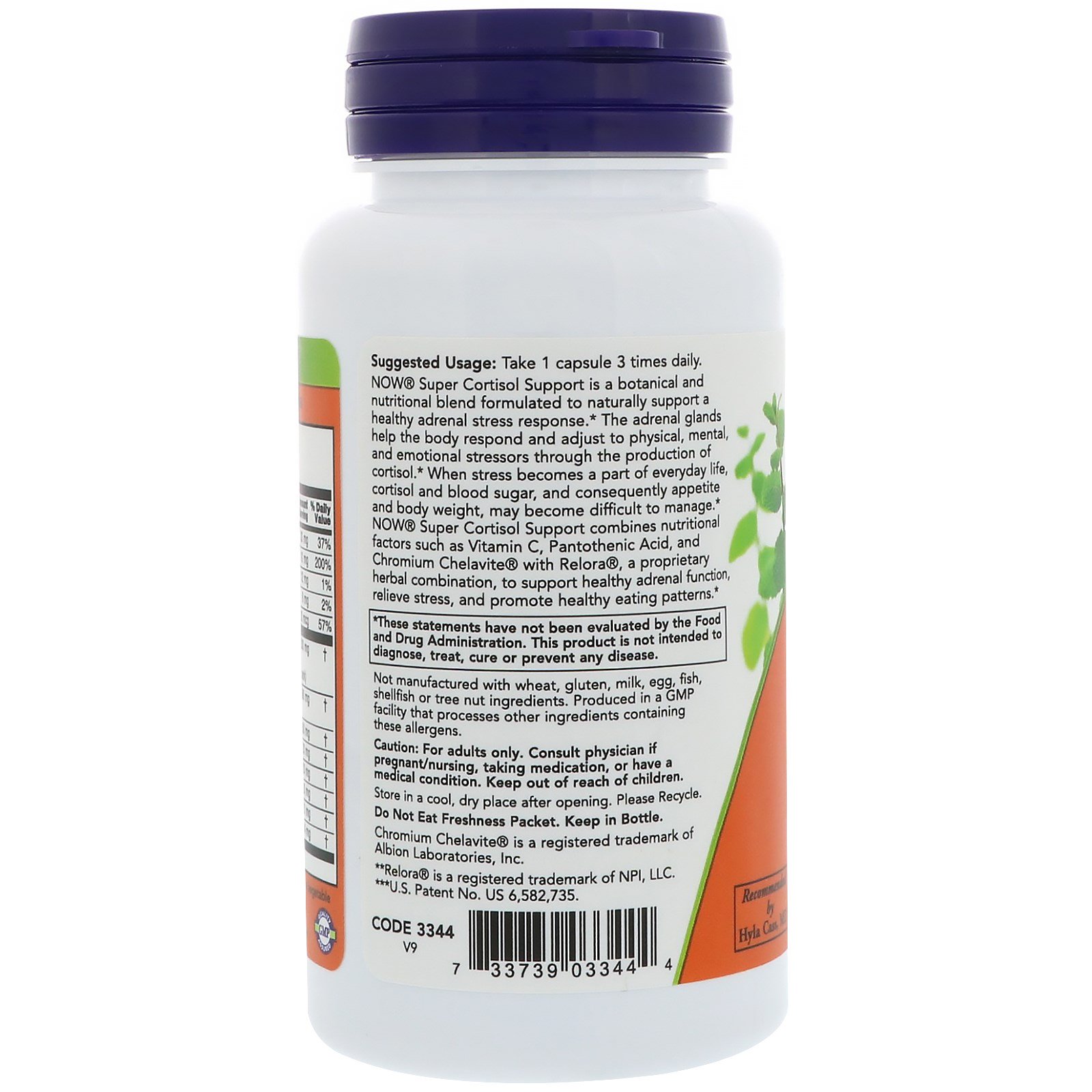 Now Foods Adrenal Stress Support 90 Capsules - Image 2